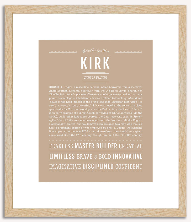 Kirk | Name Art Print