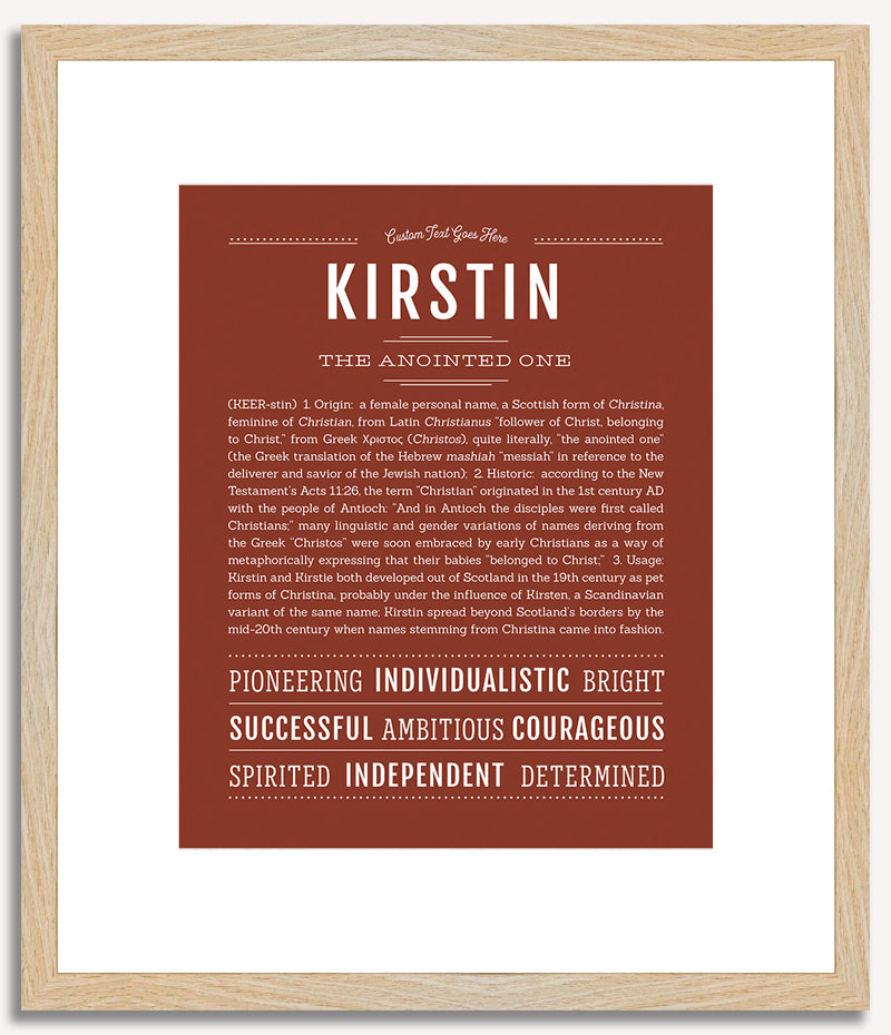 Kirstin | Name Art Print