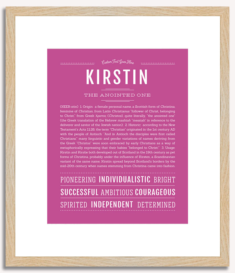 Kirstin | Name Art Print