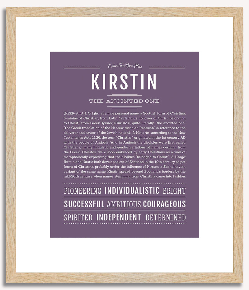 Kirstin | Name Art Print