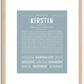 Kirstin | Name Art Print