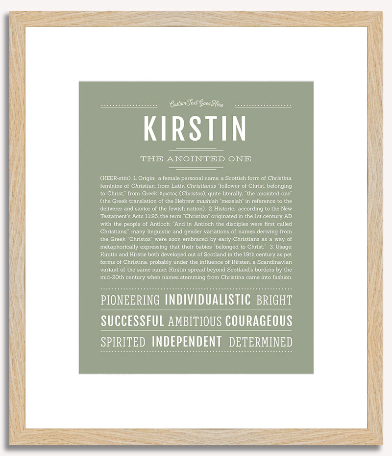 Kirstin | Name Art Print