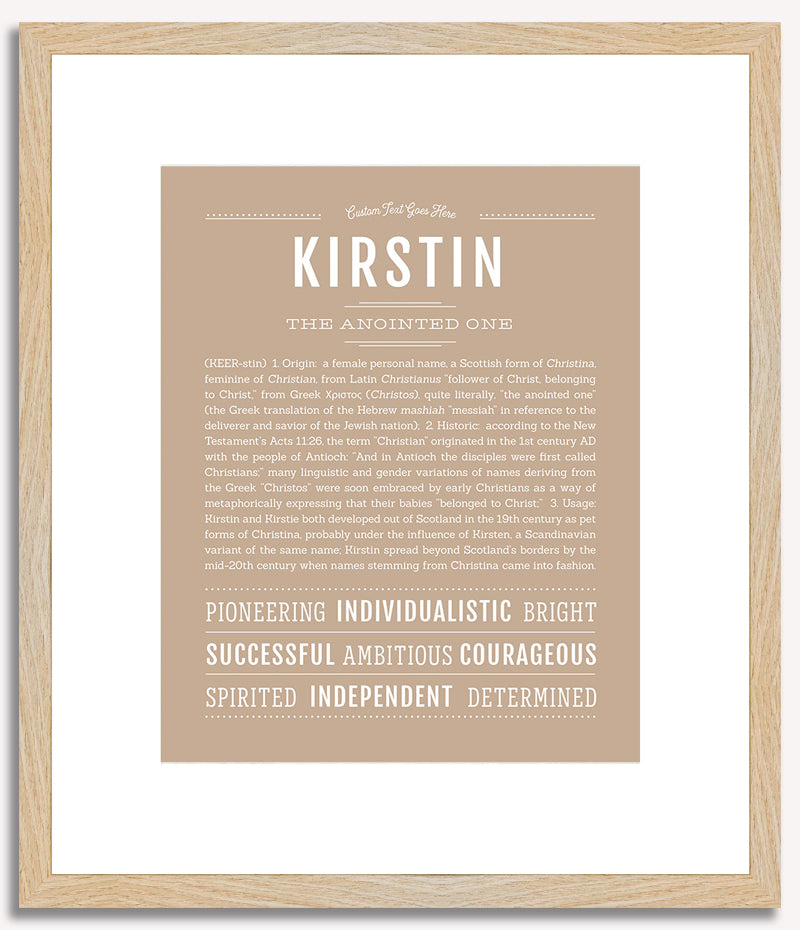 Kirstin | Name Art Print