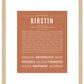 Kirstin | Name Art Print