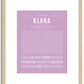 Klara | Name Art Print