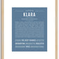 Klara | Name Art Print