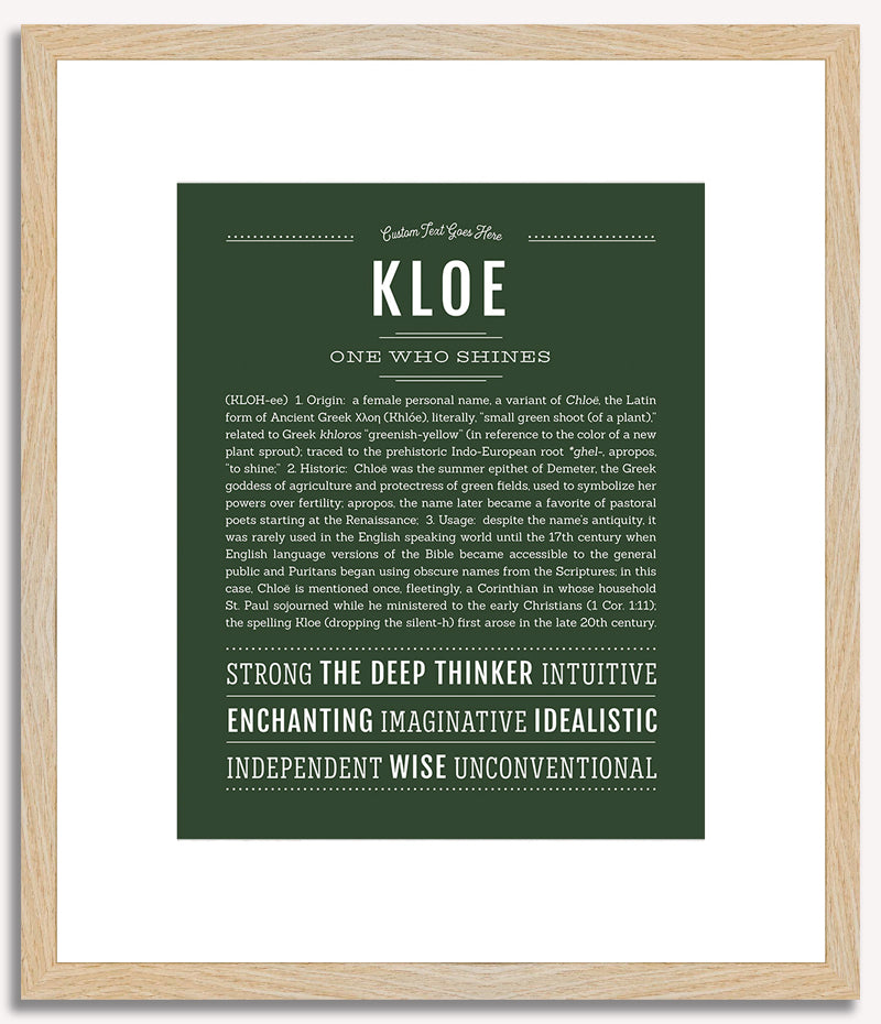 Kloe | Name Art Print