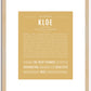 Kloe | Name Art Print