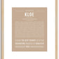 Kloe | Name Art Print