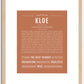 Kloe | Name Art Print