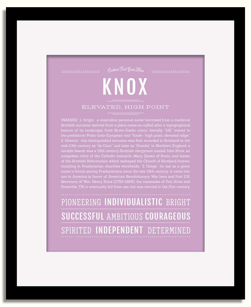 Frame Options | Lilac | Black Frame, Matted