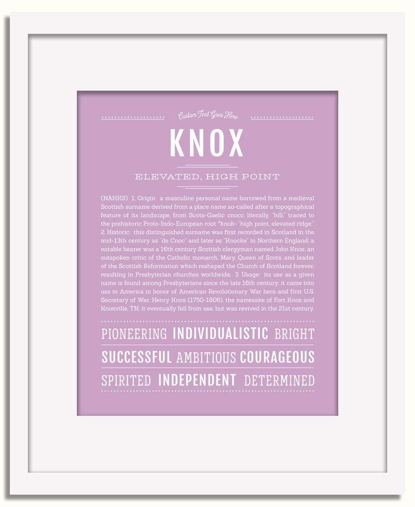 Frame Options | Lilac | White Frame, Matted