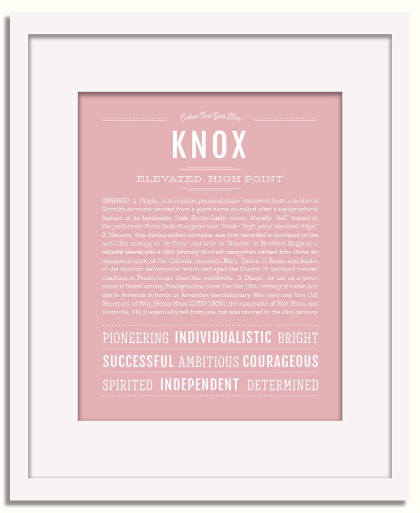 Frame Options | Dusty Rose | White Frame, Matted