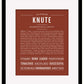 Knute | Name Art Print
