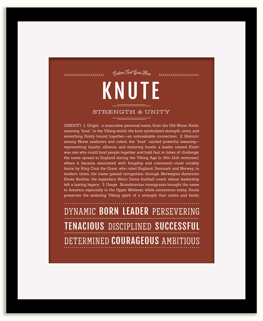 Knute | Name Art Print