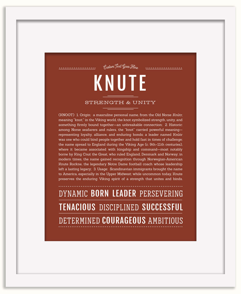 Knute | Name Art Print