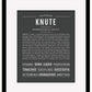 Knute | Name Art Print