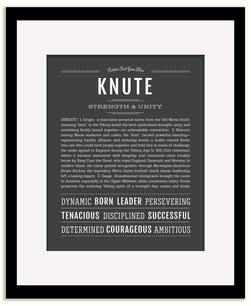 Knute | Name Art Print