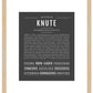 Knute | Name Art Print
