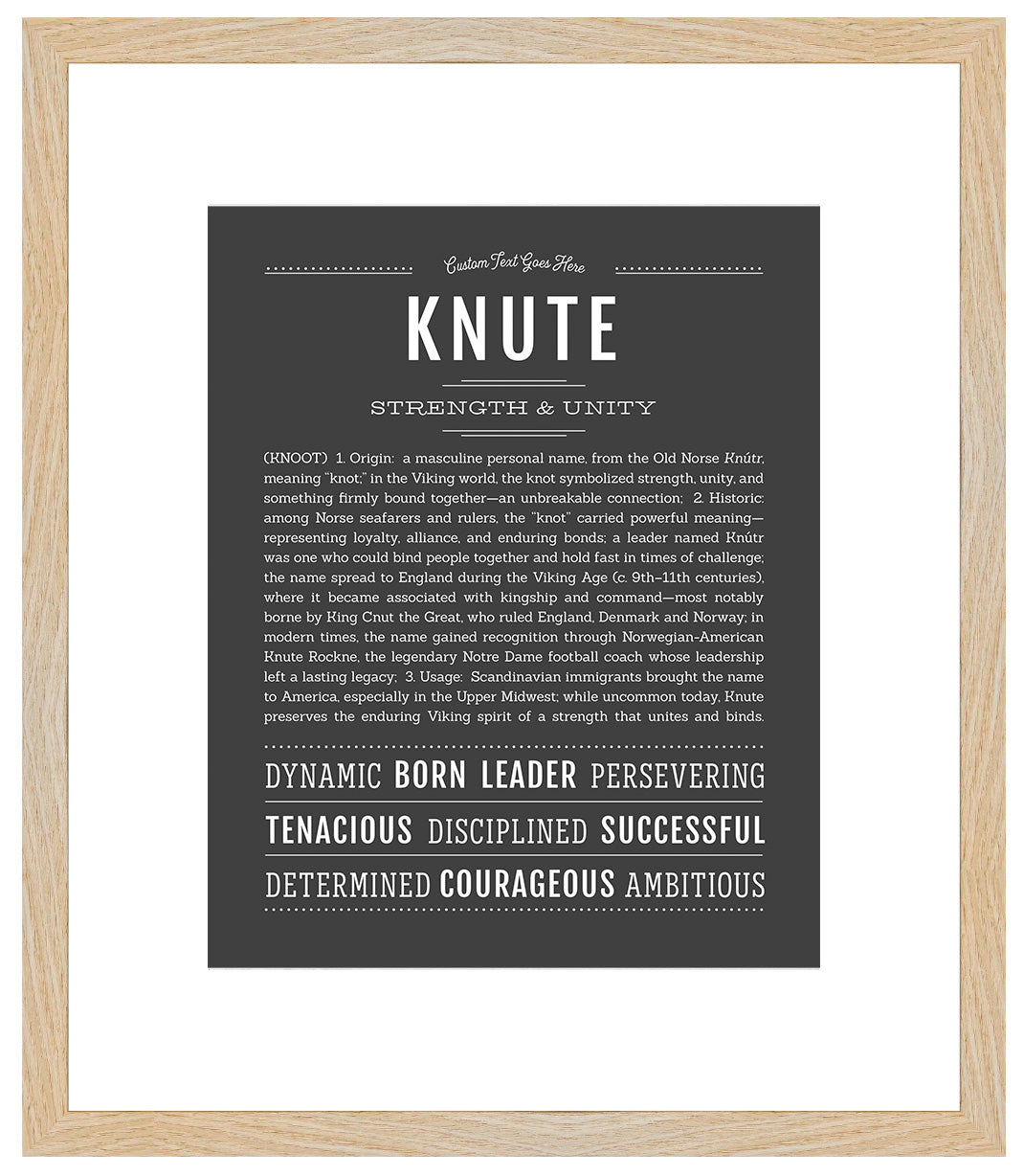 Knute | Name Art Print