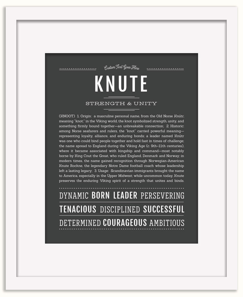 Knute | Name Art Print