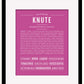 Knute | Name Art Print