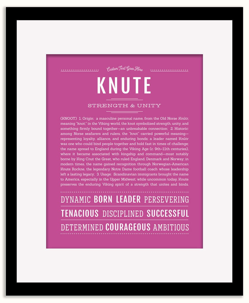 Knute | Name Art Print