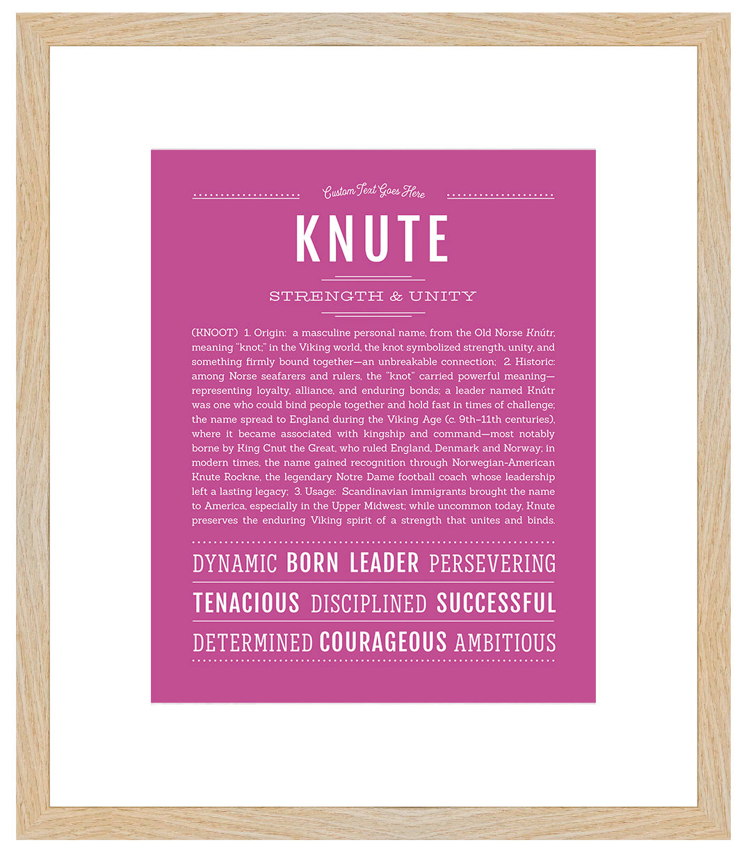 Knute | Name Art Print