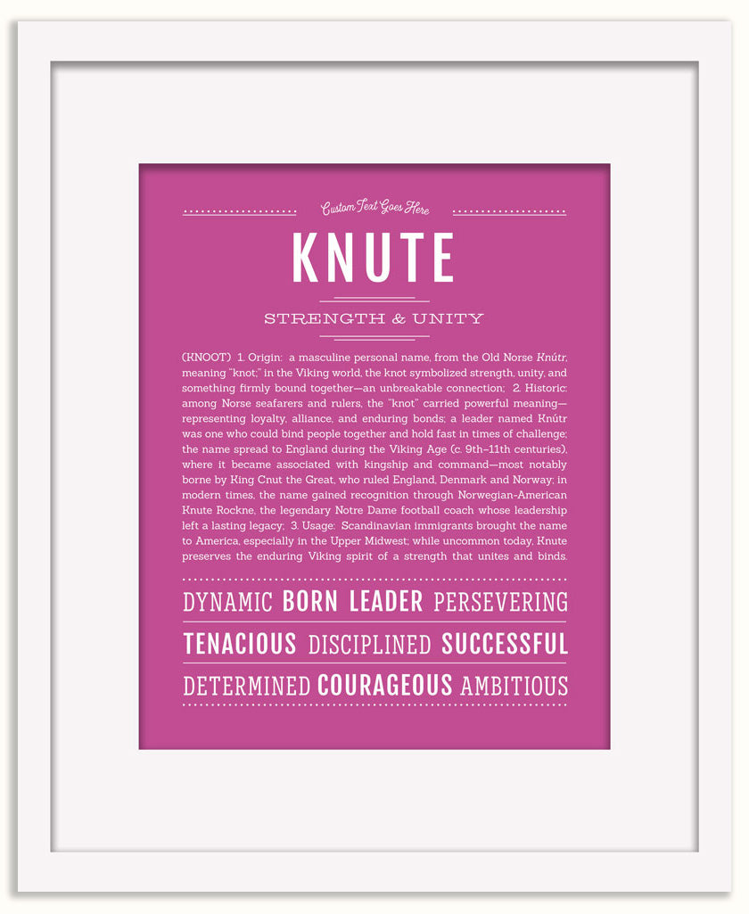 Knute | Name Art Print