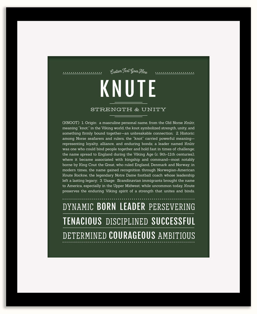 Knute | Name Art Print