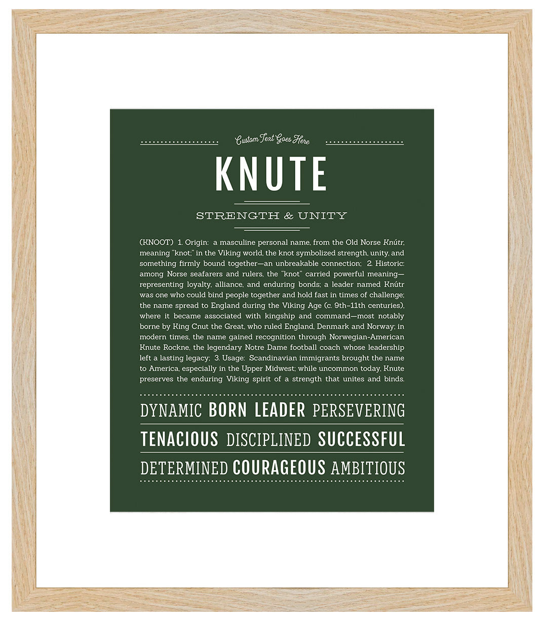 Knute | Name Art Print