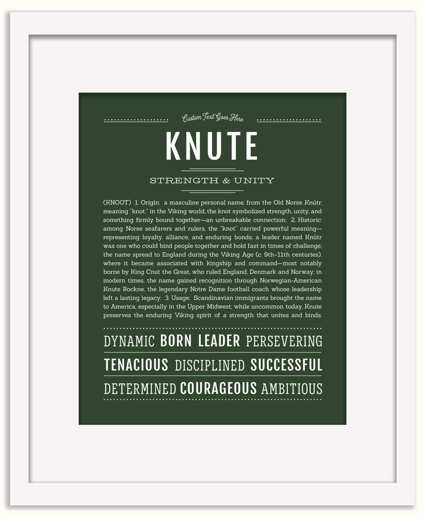 Knute | Name Art Print