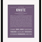 Knute | Name Art Print