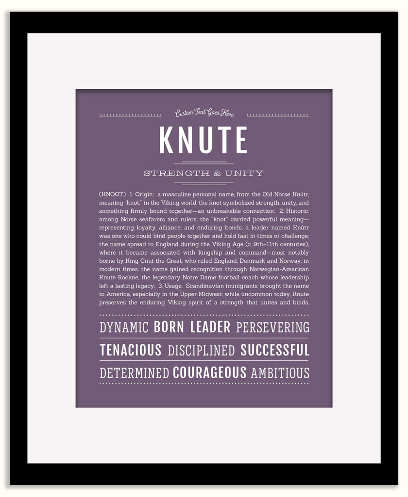 Knute | Name Art Print