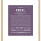 Knute | Name Art Print