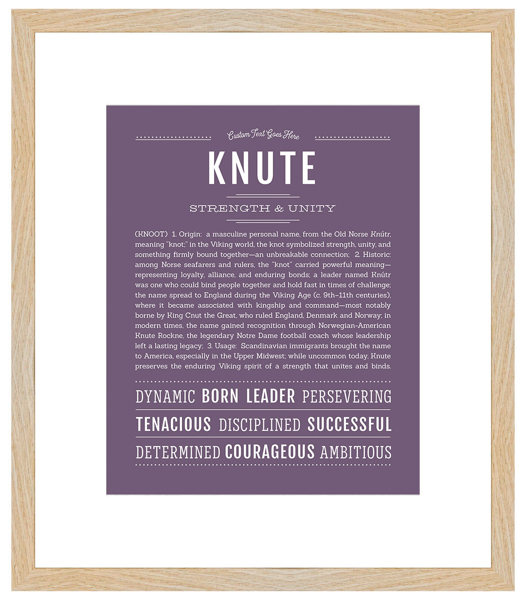 Knute | Name Art Print