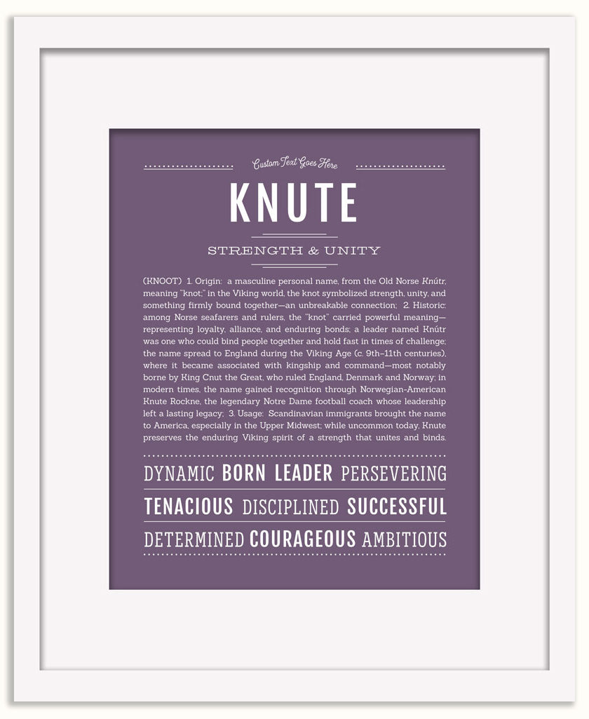 Knute | Name Art Print