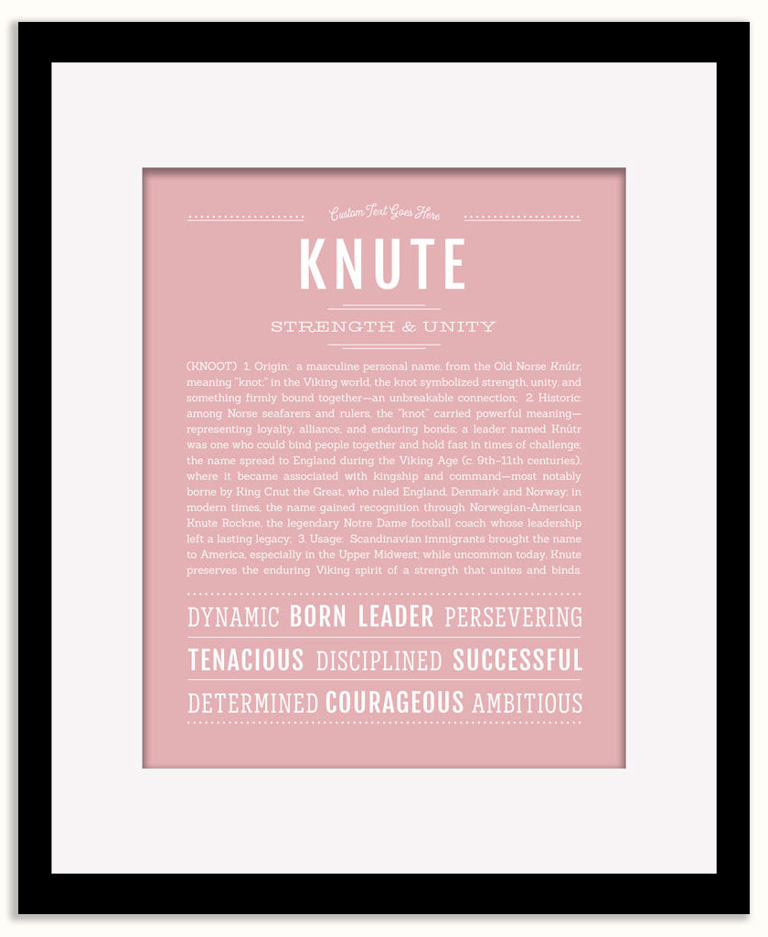 Knute | Name Art Print