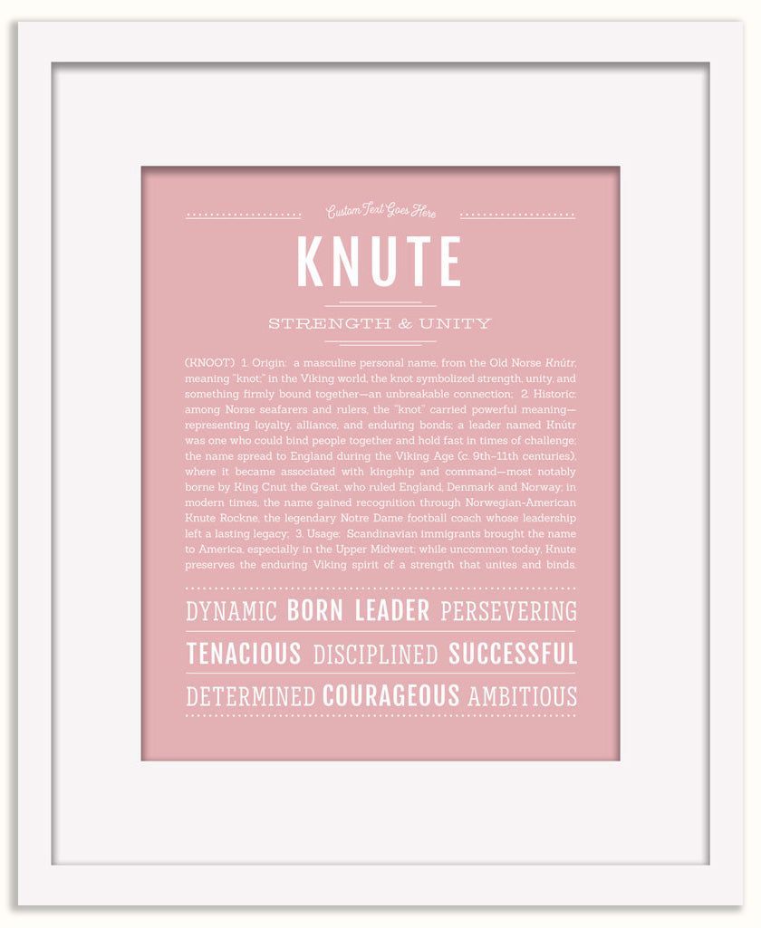 Knute | Name Art Print