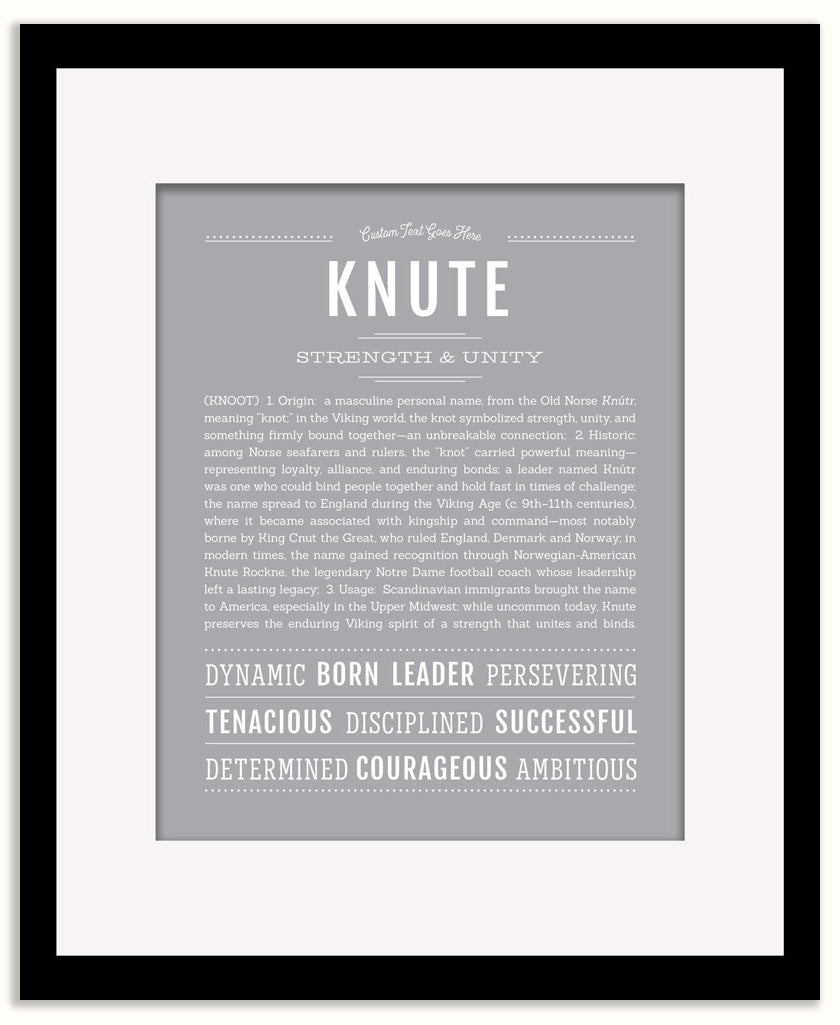 Knute | Name Art Print