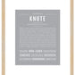 Knute | Name Art Print