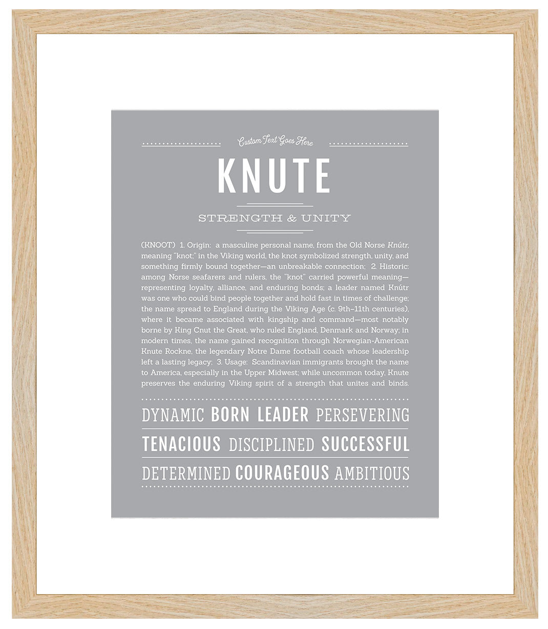 Knute | Name Art Print
