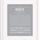 Knute | Name Art Print