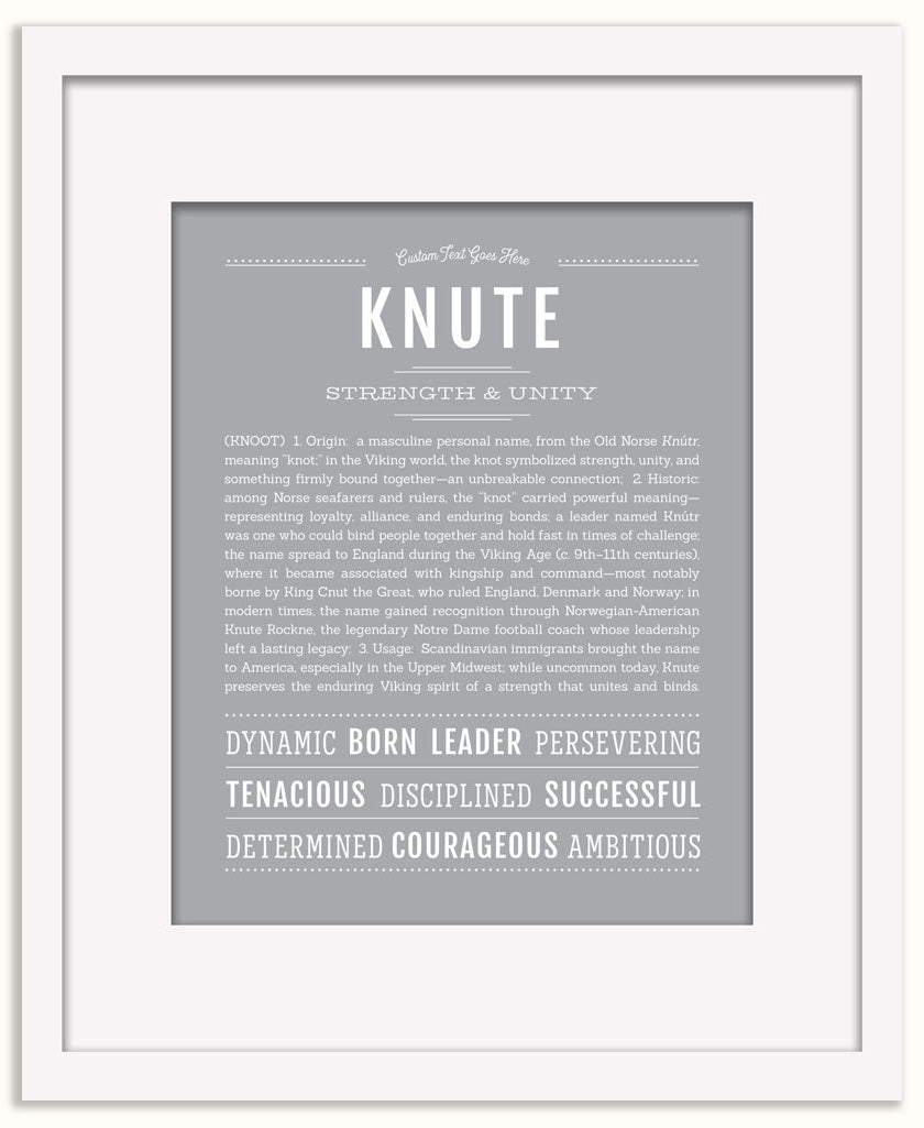 Knute | Name Art Print