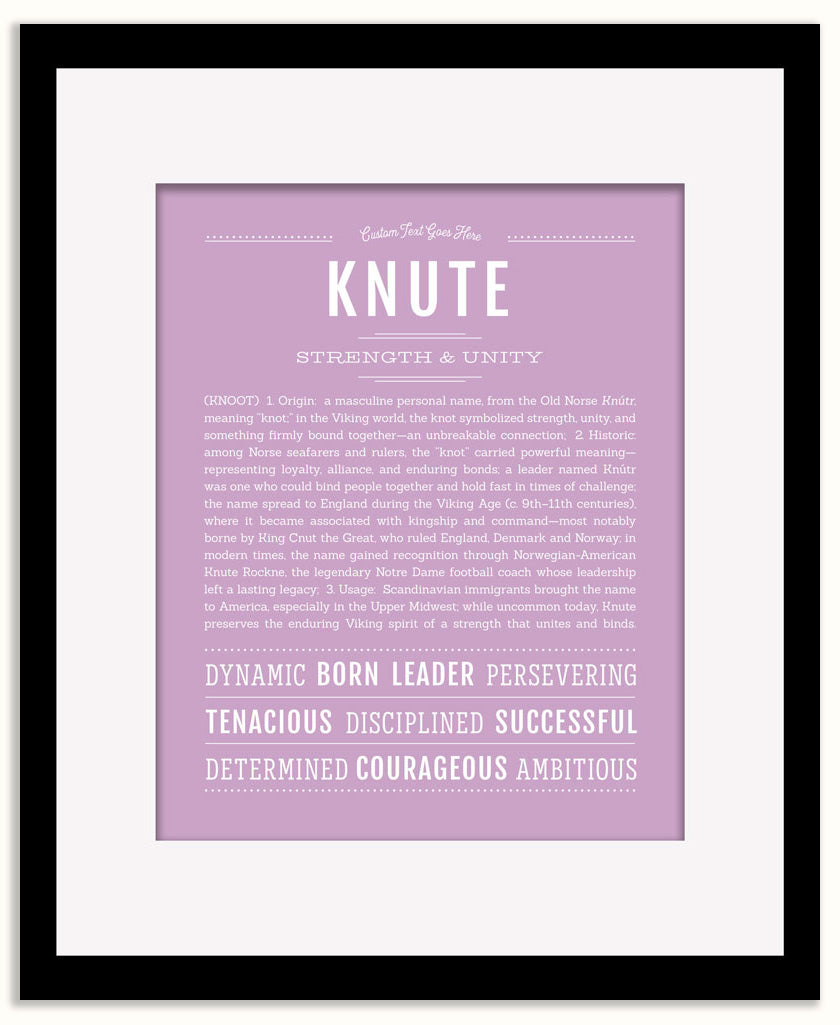 Knute | Name Art Print