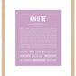 Knute | Name Art Print