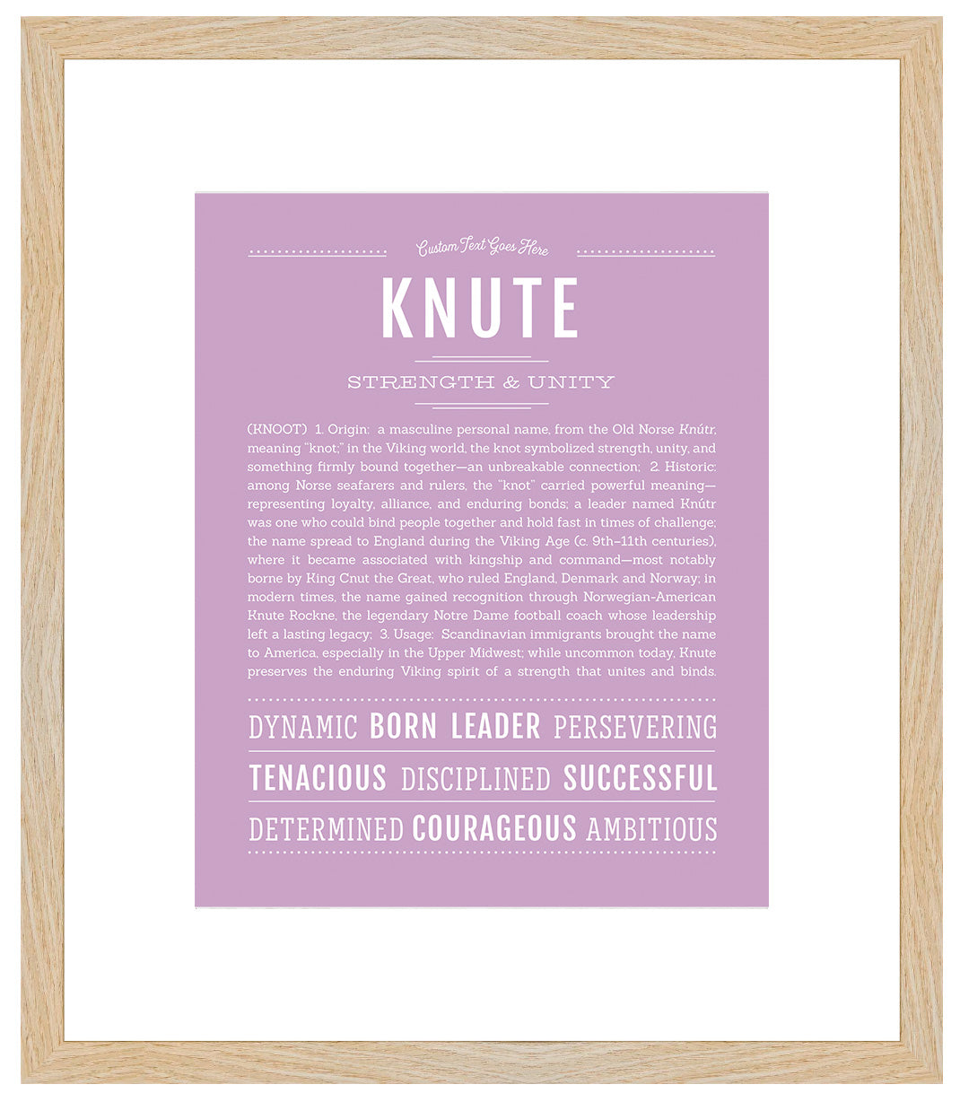 Knute | Name Art Print