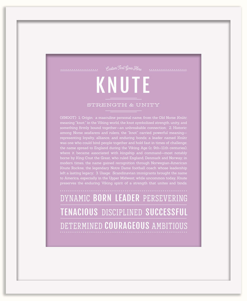 Knute | Name Art Print