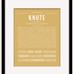 Knute | Name Art Print