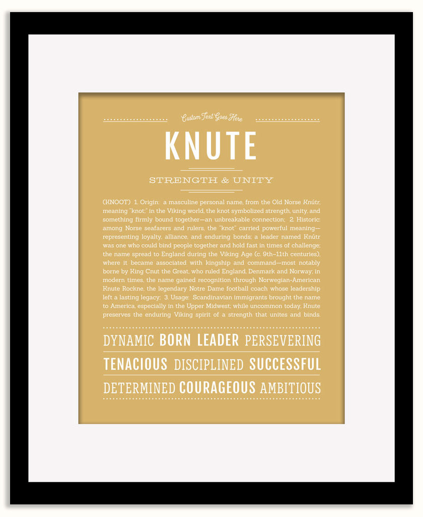 Knute | Name Art Print